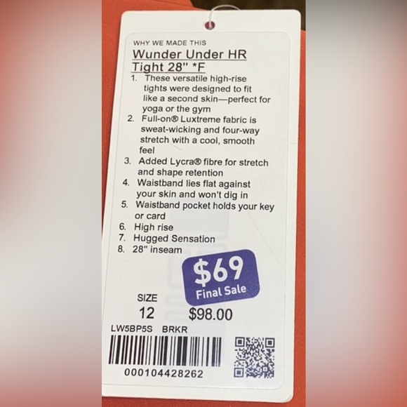 Lululemon Wunder Under Tights 28” High Rise - Picture 4 of 8